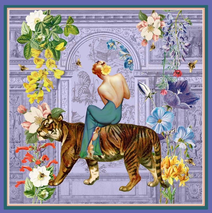 Tigerlily Periwinkle Limited Edition Print